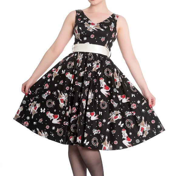 Hell Bunny Dresses & Skirts - NWT Hell Bunny Santa Baby Dress